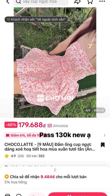 Đầm CHOCO.LATTE Nữ ống cúp ngực