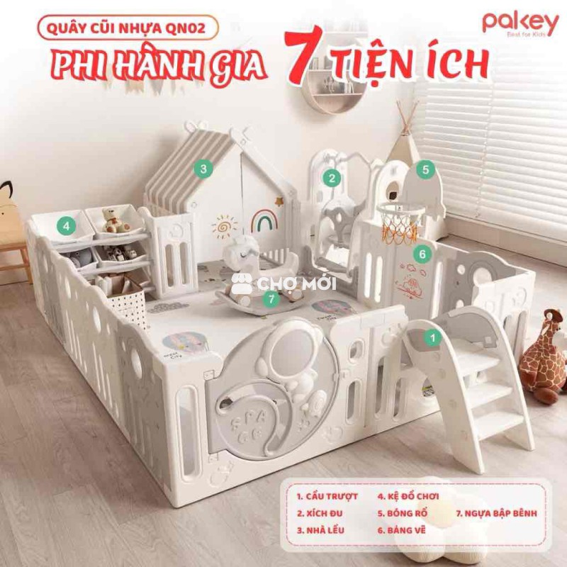 Quây cũi nhựa Palkey QN02 Phi Hành Gia