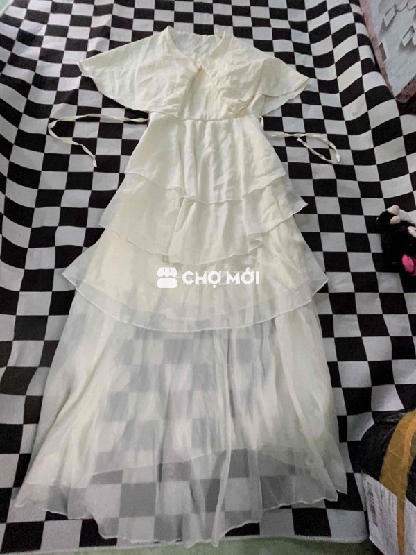 Đầm nữ Trắng kem kem khoac