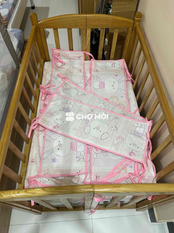 Nôi cũi GoldCat gỗ quế tự nhiên