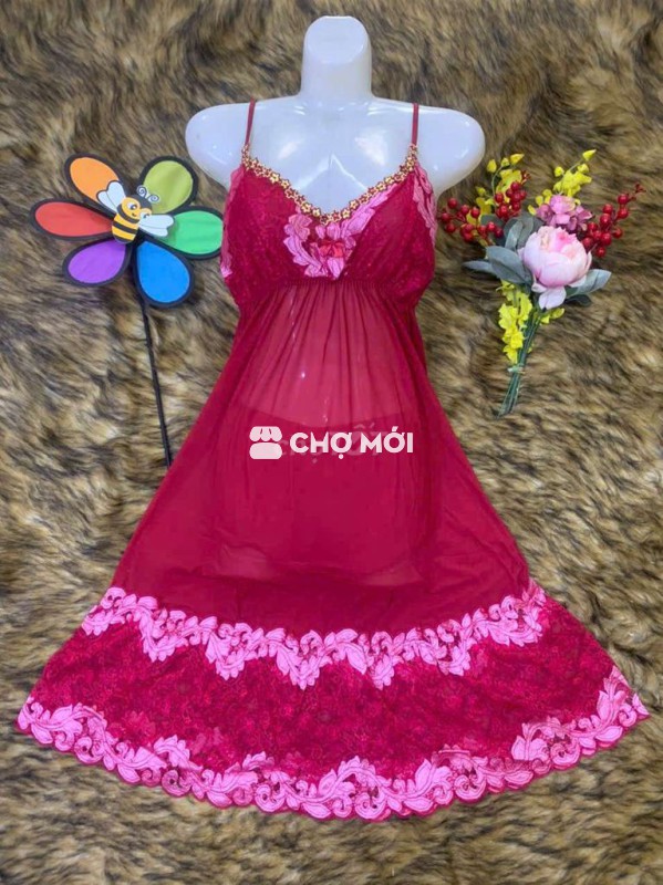 ĐẦM VÁY NGỦ HAI DÂY XUYÊN THẤU