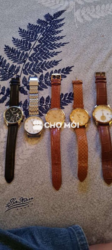 Đồng hồ đeo tay Nam Kim loại, Da