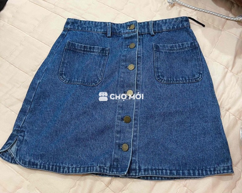 Chân váy Jean chữ A