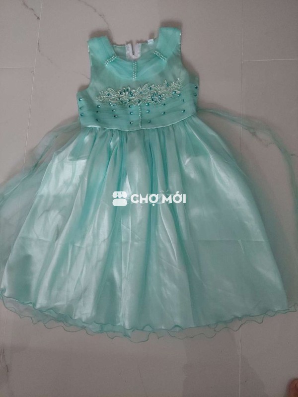 Đầm dự tiệc Nữ Voan Xanh ngọc