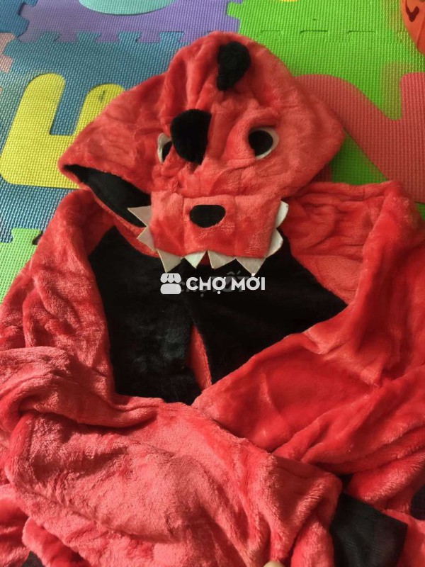 Bộ liền thân vải bông khủng long