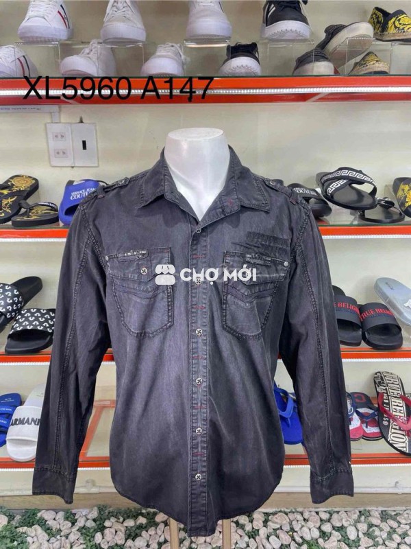 Áo sơ mi nam vải mềm mại affliction mỹ