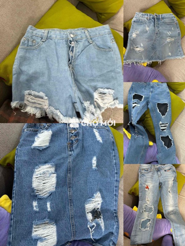 Quần Jean nữ xanh nhạt size SX