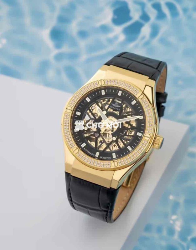 Đồng hồ SR Watch Skeleton Nam Dây da