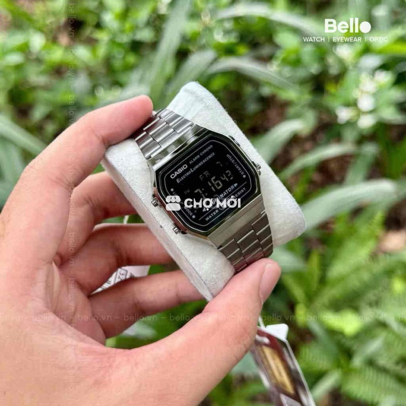 Pass đồng hồ Casio A168WGG-1BDF (bị trầy)