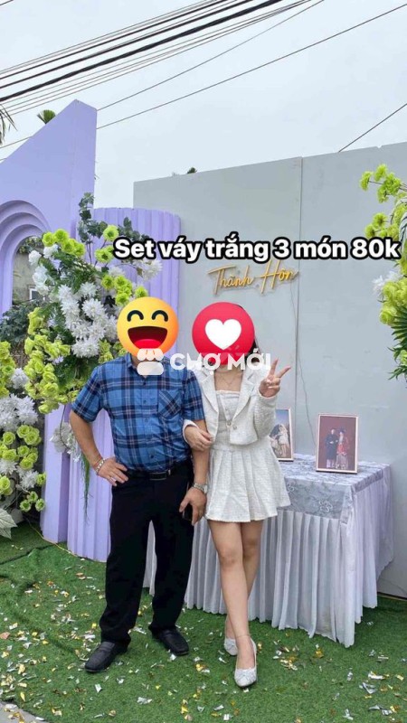 Set váy nữ vải dạ size S