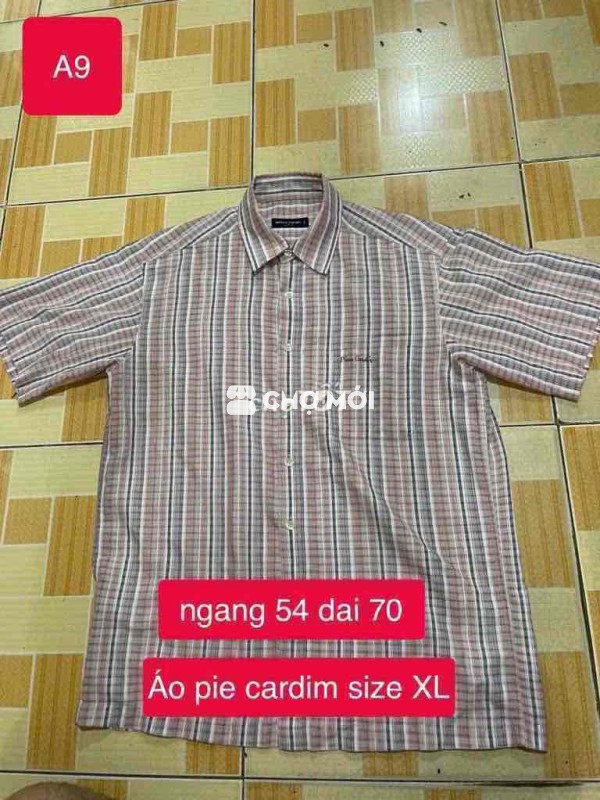 Áo sơ mi nam vải sọc size XL