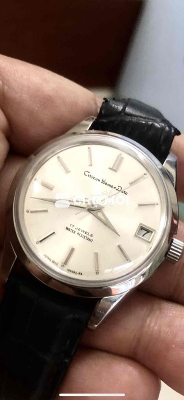 Đồng hồ Citizen Homer Date cơ cót Nhật cổ.