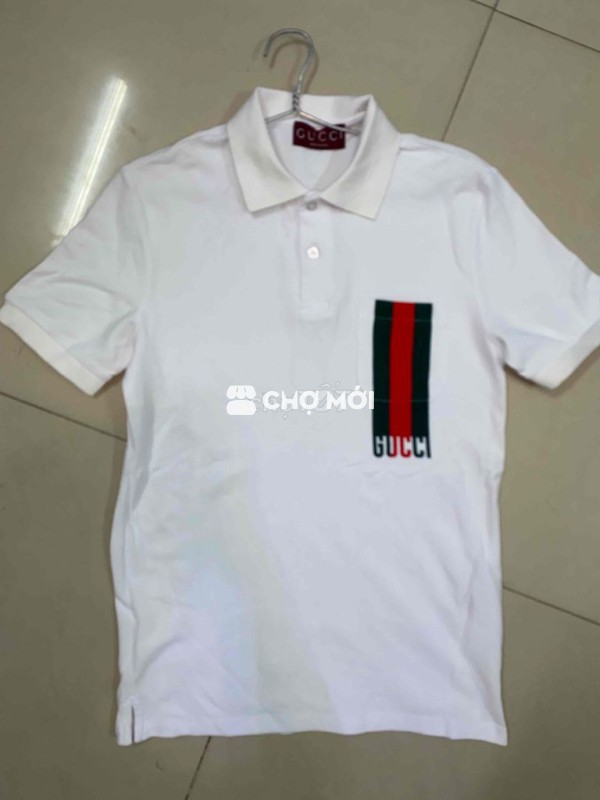 Áo Polo Gucci Nam size M Trắng