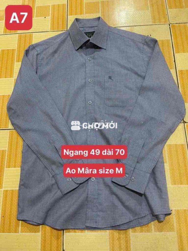 Áo sơ mi Mara Nam size M Xám