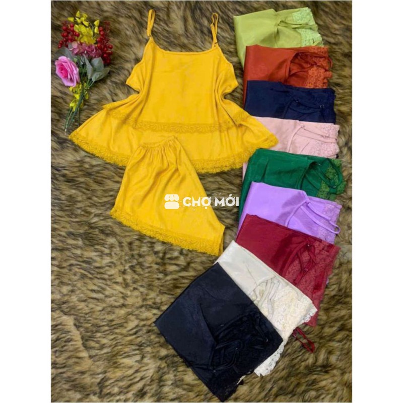 Đồ ngủ nữ lụa xước bigsize