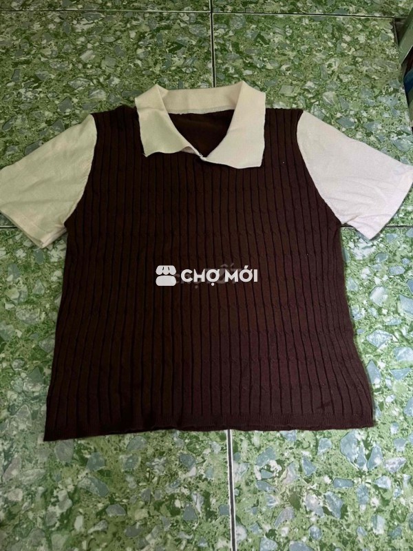 Áo thun nữ len gân