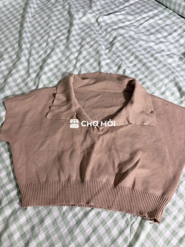 Áo croptop Nữ len dệt kim