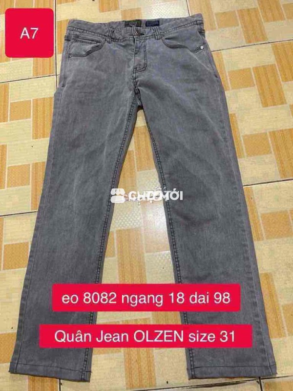 Quần jean nam OLZEN size 31