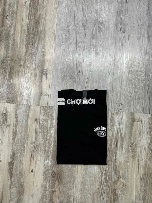 Áo thun Unisex Cotton size S Đen