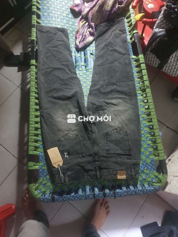 Quần ống suông Unisex Vải bò Mới