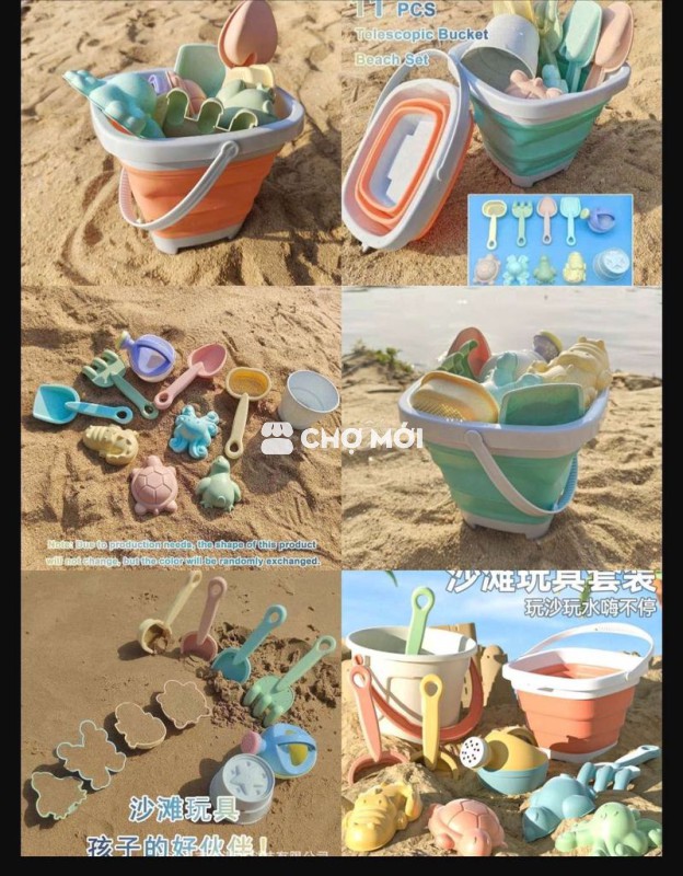 Đồ chơi xúc cát nhựa gấp gọn 190k