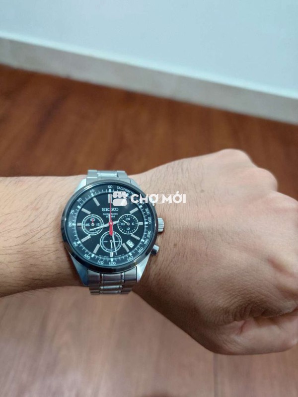 Đồng hồ Seiko Chronograph Kim Trôi Chống nước 100m