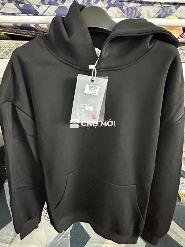 Áo hoodie Unisex Đen size M