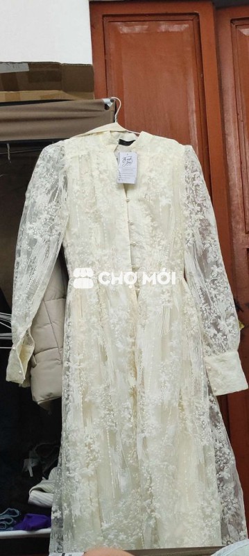 Đầm ren nữ ren size M Trắng kem