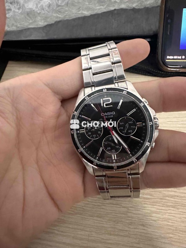 Đồng hồ Casio Nam Bạc 42mm