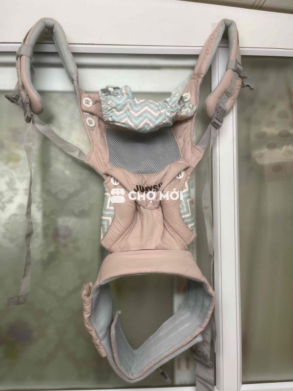 Địu em bé JUMYS Hồng xám
