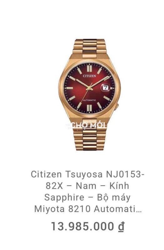 Đồng hồ Citizen Tsuyosa NJ0153-82X Nam