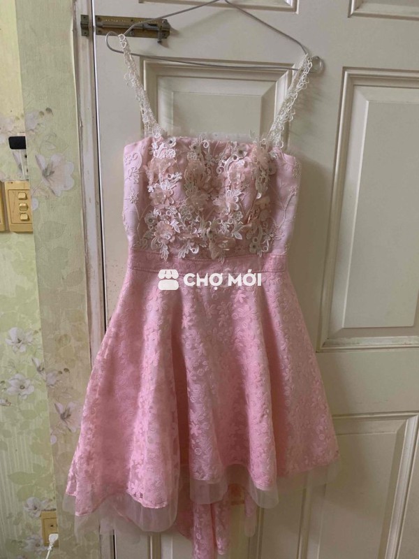 Đầm nữ ren hồng