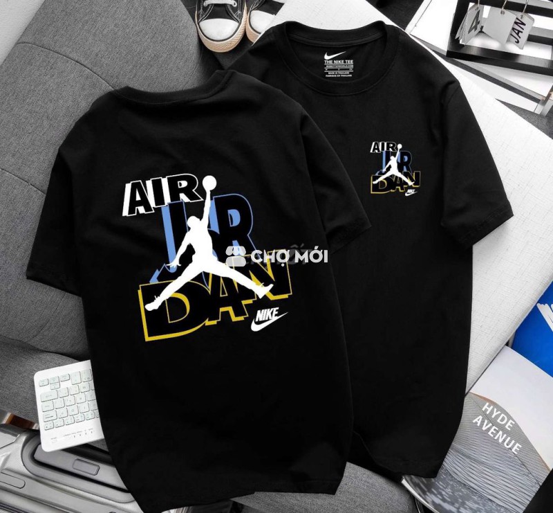 Áo  Nike Jordan Unisex Cotton màu đen.