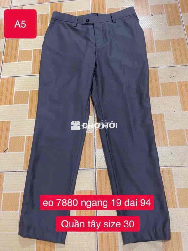 Quần tây nam size 30 Xám