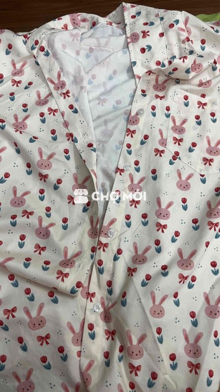 Áo sơ mi nữ họa tiết Thỏ