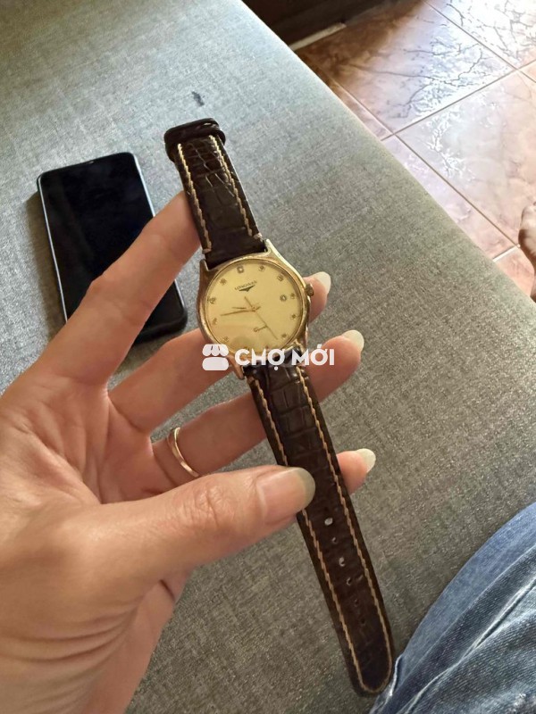 Đồng hồ Longines Nam 34mm Dây da Nâu