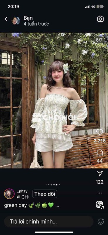 Áo kiểu trễ vai nữ vải mềm mại