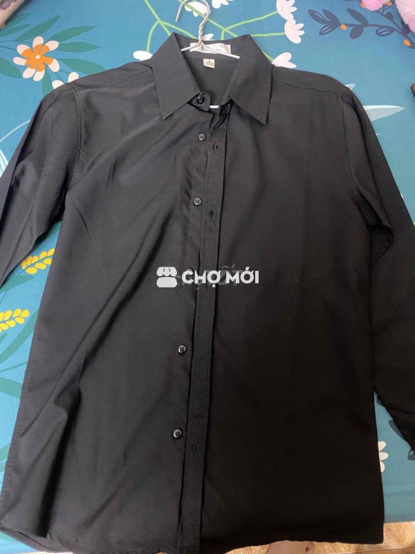 Áo sơ mi nam đen size L