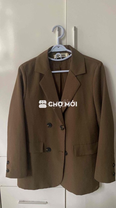 Áo khoác blazer nữ size M màu nâu