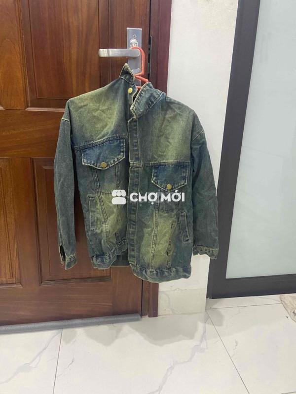 Áo khoác nam Denim Xanh rêu