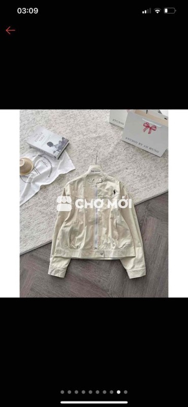 Áo khoác nữ Kaki dáng lửng