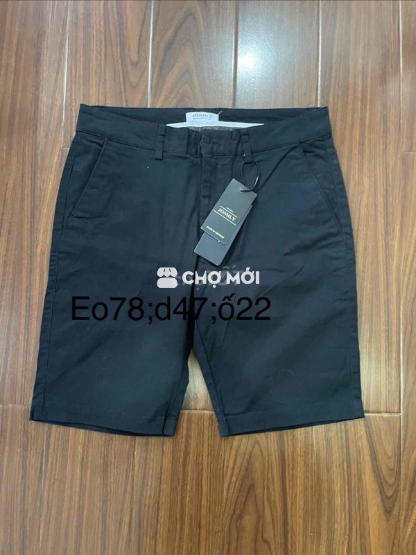 Quần short nam Kaki size 29 Đen