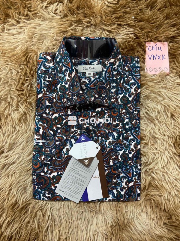 Áo sơ mi nam Pierre Cardin họa tiết, dư xịn