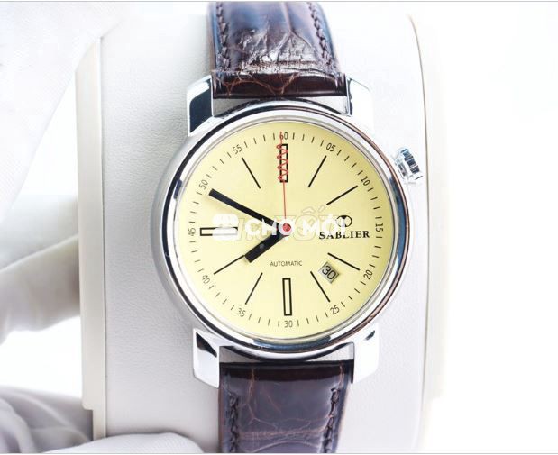 ĐH Nam Sablier Núm Xéo; Mặt Vàng Automatic Size 44