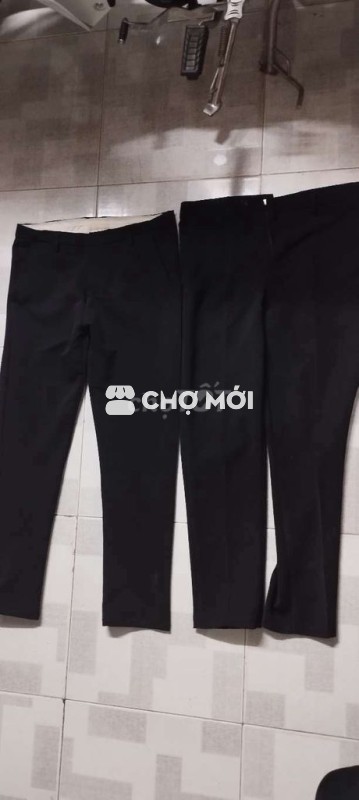 2 Quần tây nam đen size 32 mới 100%