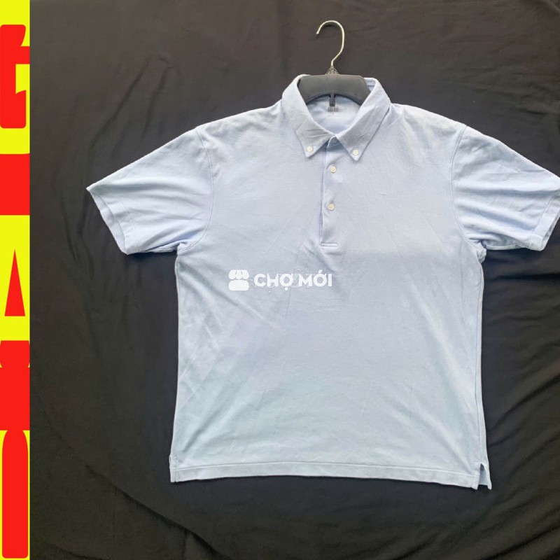 💥Áo thun UNIQLO - sz XL 70-77kg - xanh da trời