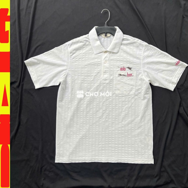 💥Áo thun ADABAT - sz XL 68-75kg - trắng kem