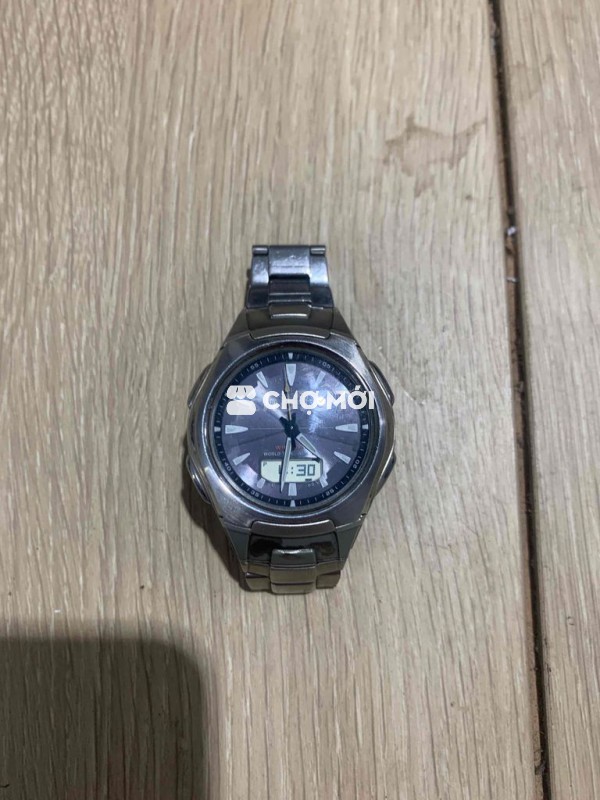 Đồng hồ Casio Wave Ceptor Nam Bạc