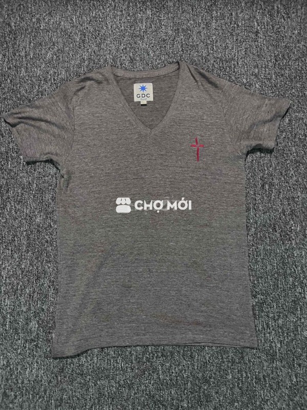 Áo thun GDC cổ chữ V Nam size M