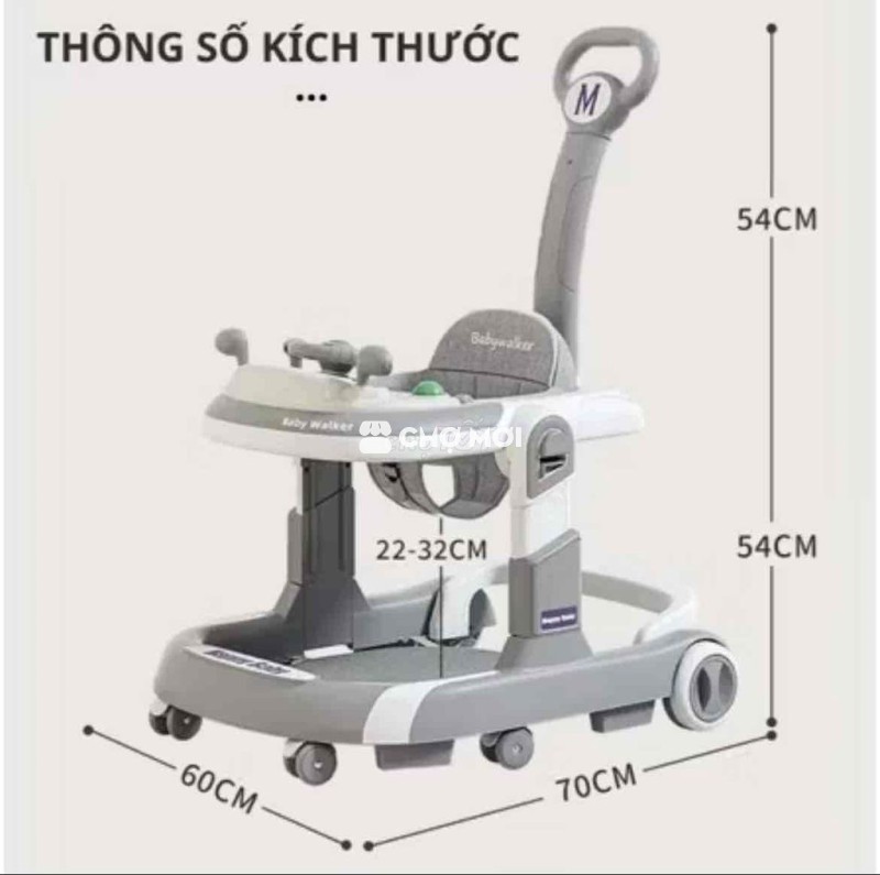 Cần bán lại Xe tập đi trẻ em màu Xám